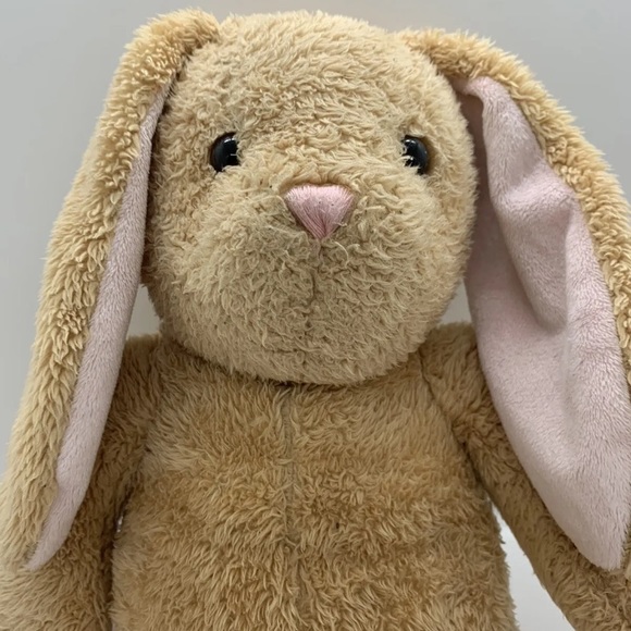 Build a Bear Pawlette Tan Bunny Bunny Rabbit with Floppy Pink Ears White Tail - Picture 2 of 14